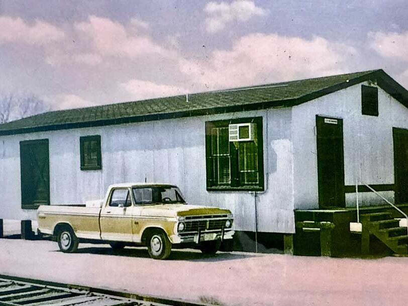Historical Midtex picture showing the office from the past