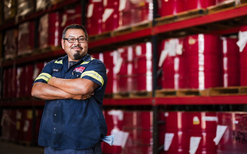 Midtex Oil diesel supplier team member at a Texas fuel facility, supporting diesel wholesale suppliers serving oil and gas companies in San Antonio